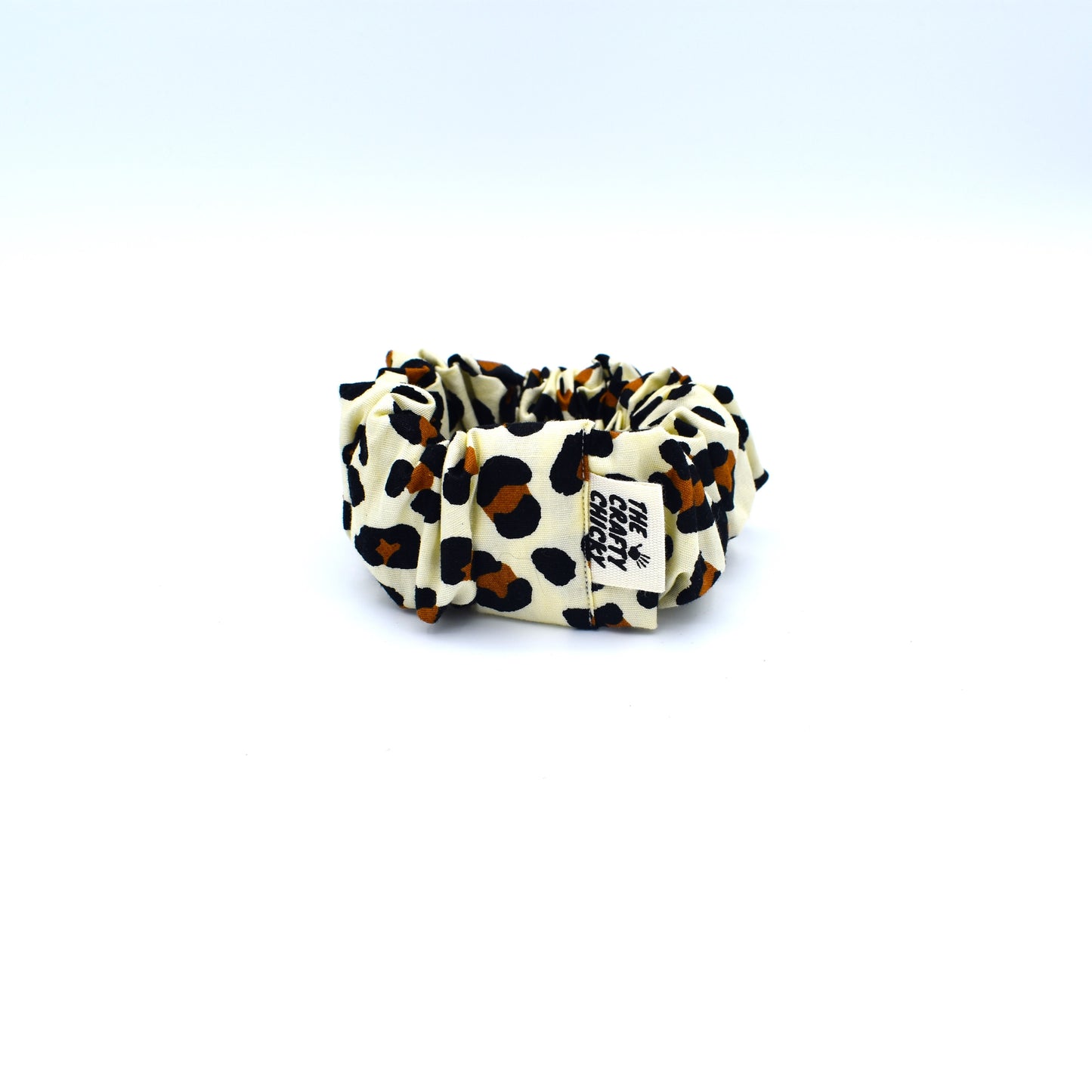 Leopard Scrunchie with The Crafty Chicky tag